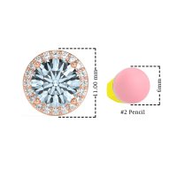 Classic Halo Stud Earrings