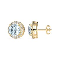Classic Halo Stud Earrings