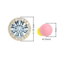 Classic Halo Stud Earrings