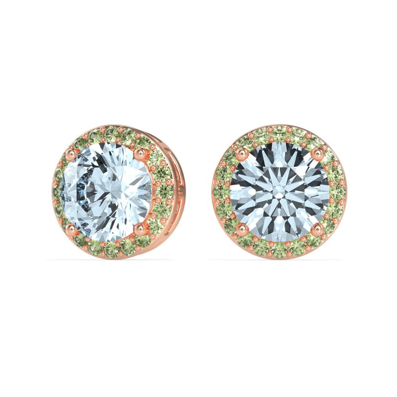 Classic Halo Stud Earrings