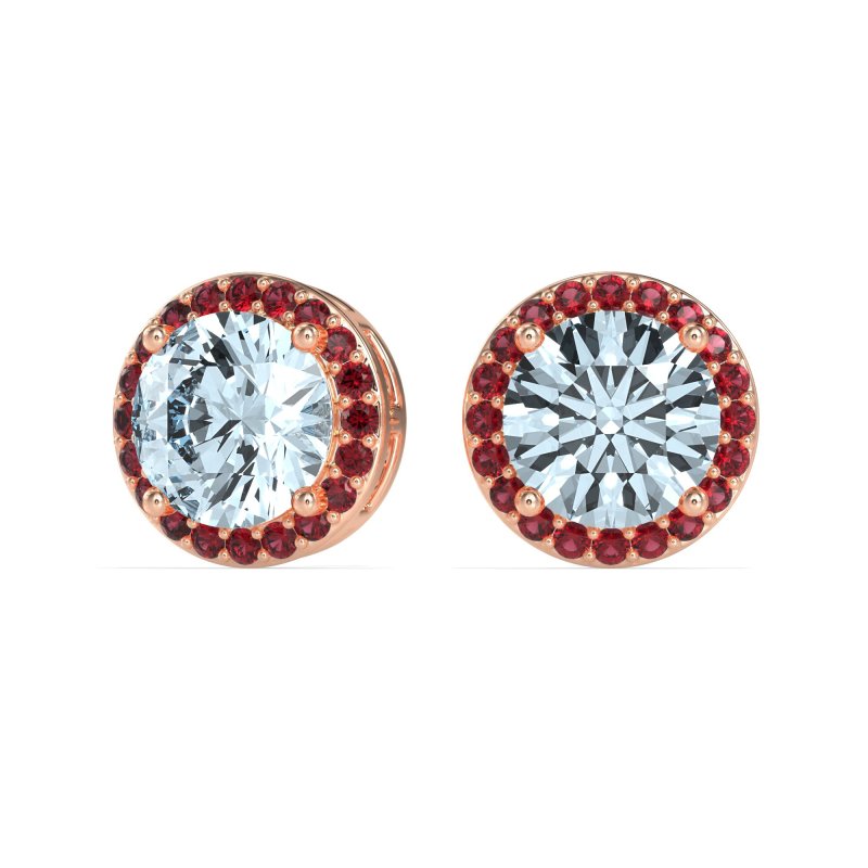 Classic Halo Stud Earrings