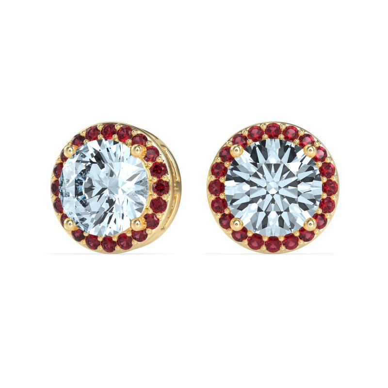 Classic Halo Stud Earrings