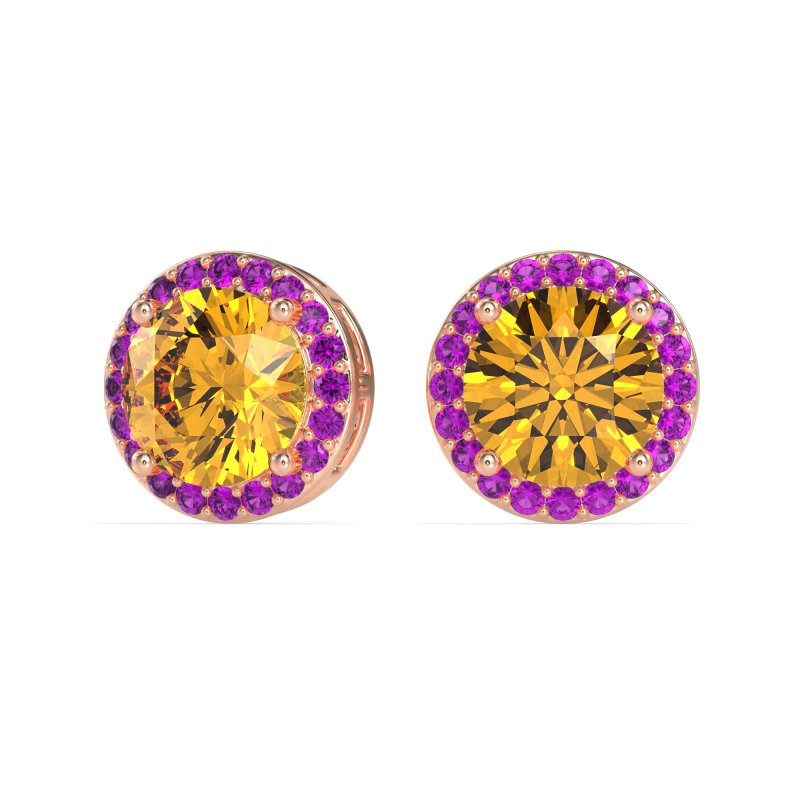 Classic Halo Stud Earrings
