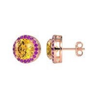 Classic Halo Stud Earrings