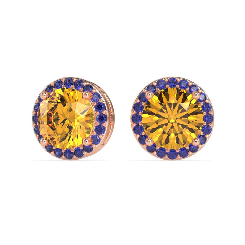 Classic Halo Stud Earrings