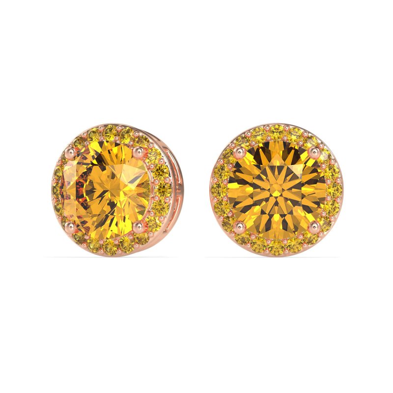 Classic Halo Stud Earrings
