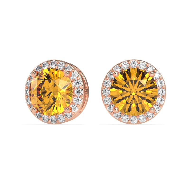 Classic Halo Stud Earrings