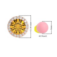 Classic Halo Stud Earrings