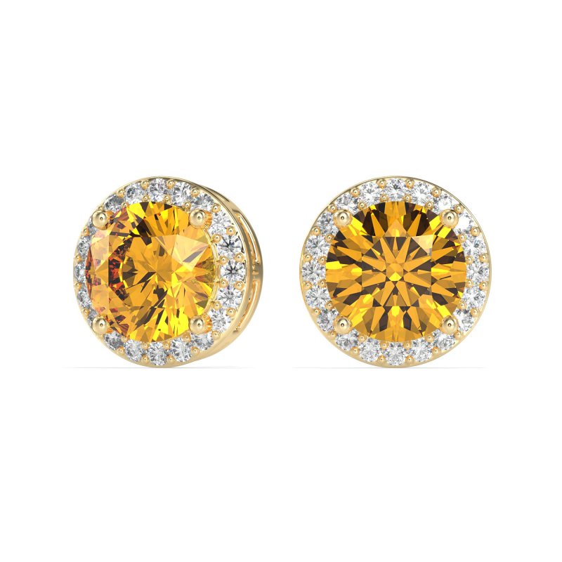 Classic Halo Stud Earrings
