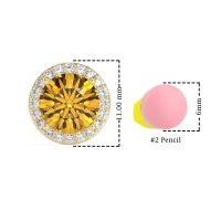 Classic Halo Stud Earrings