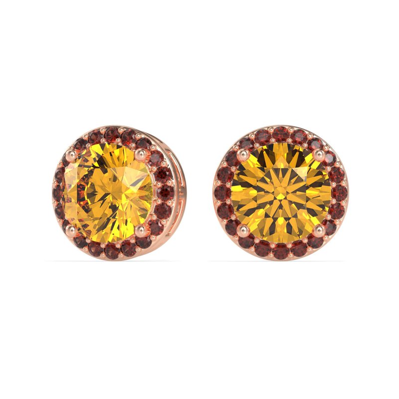 Classic Halo Stud Earrings