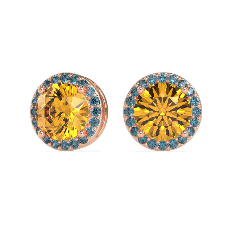 Classic Halo Stud Earrings