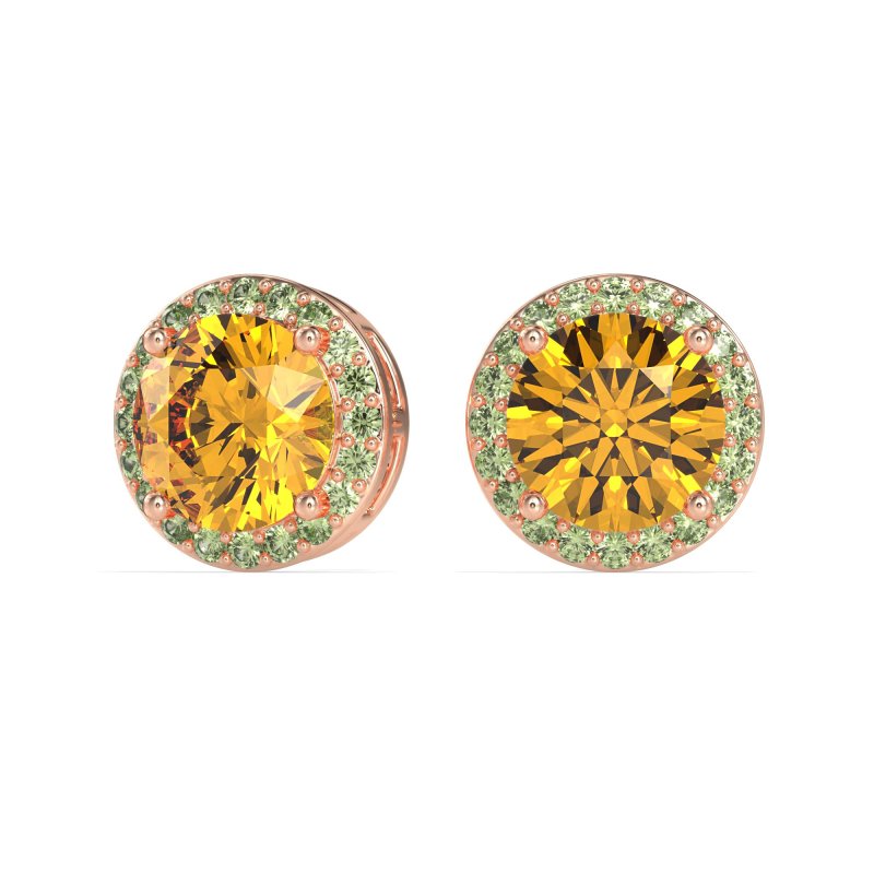 Classic Halo Stud Earrings