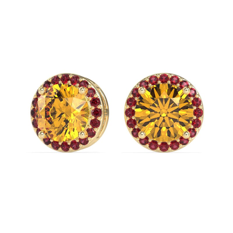 Classic Halo Stud Earrings