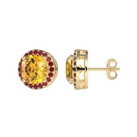 Classic Halo Stud Earrings