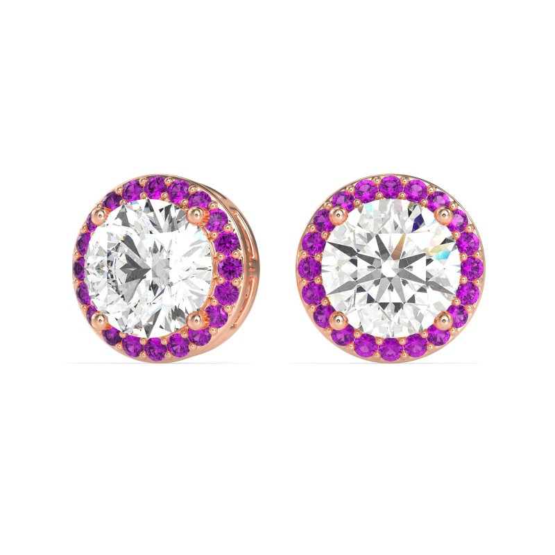 Classic Halo Stud Earrings