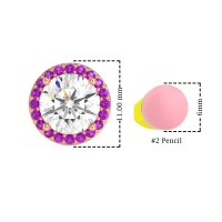 Classic Halo Stud Earrings