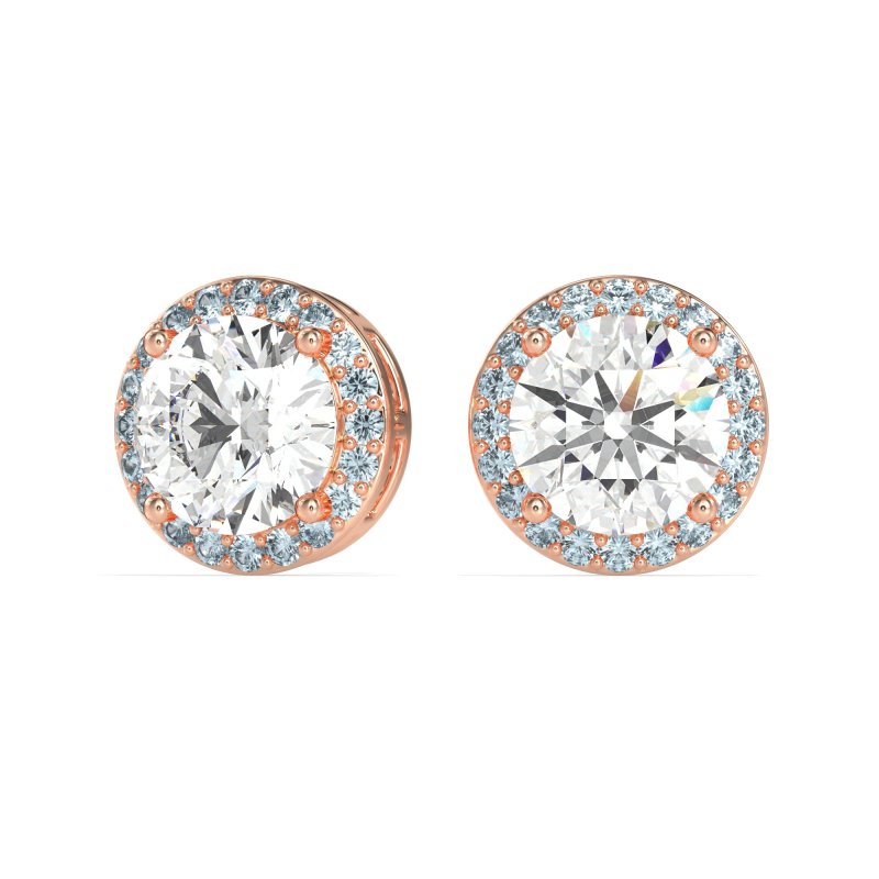 Classic Halo Stud Earrings