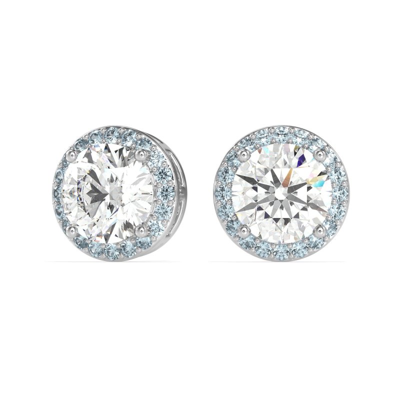 Classic Halo Stud Earrings