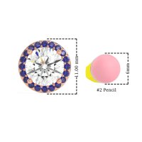 Classic Halo Stud Earrings