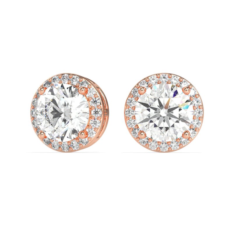 Classic Halo Stud Earrings