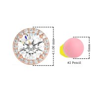 Classic Halo Stud Earrings