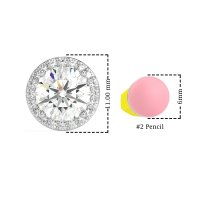 Classic Halo Stud Earrings