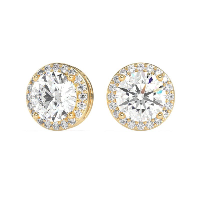 Classic Halo Stud Earrings