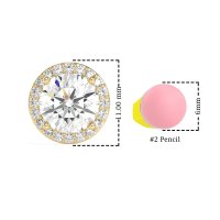 Classic Halo Stud Earrings