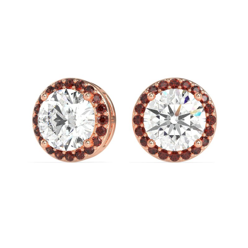 Classic Halo Stud Earrings