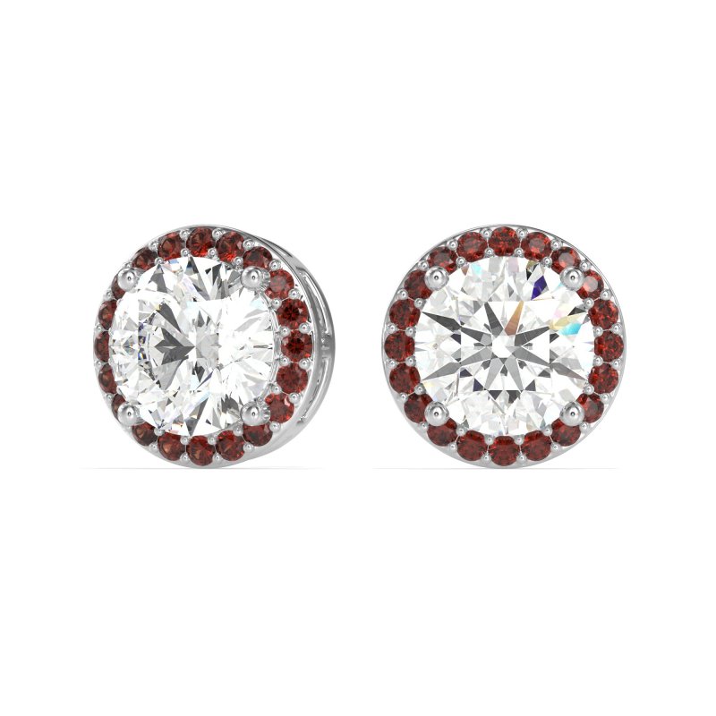 Classic Halo Stud Earrings