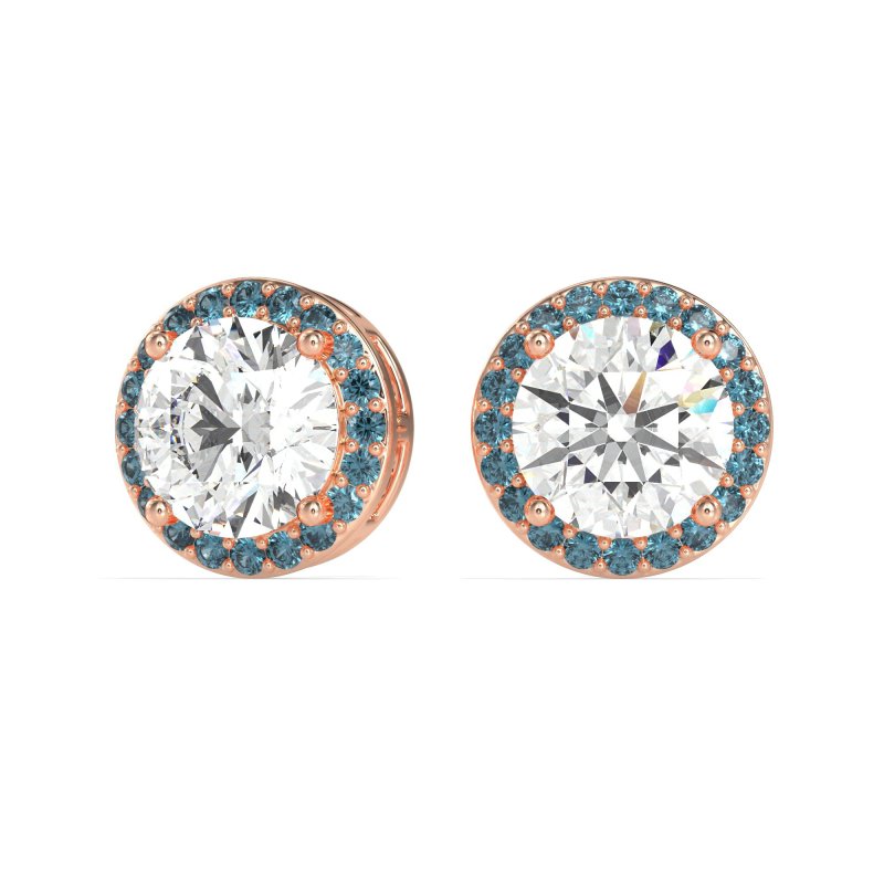 Classic Halo Stud Earrings