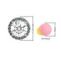 Classic Halo Stud Earrings