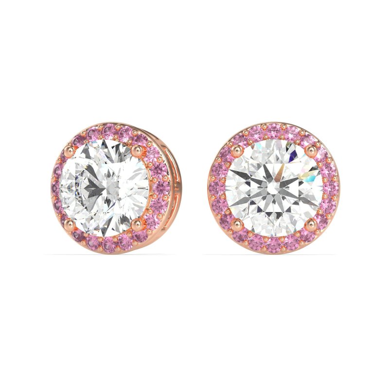 Classic Halo Stud Earrings
