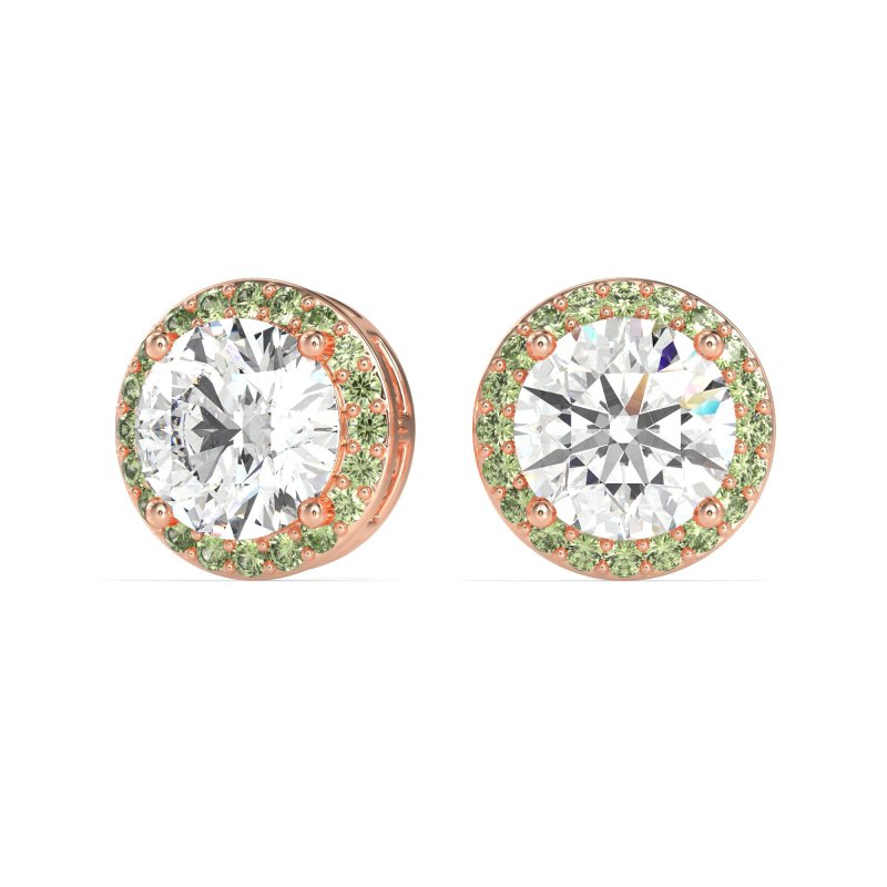 Classic Halo Stud Earrings