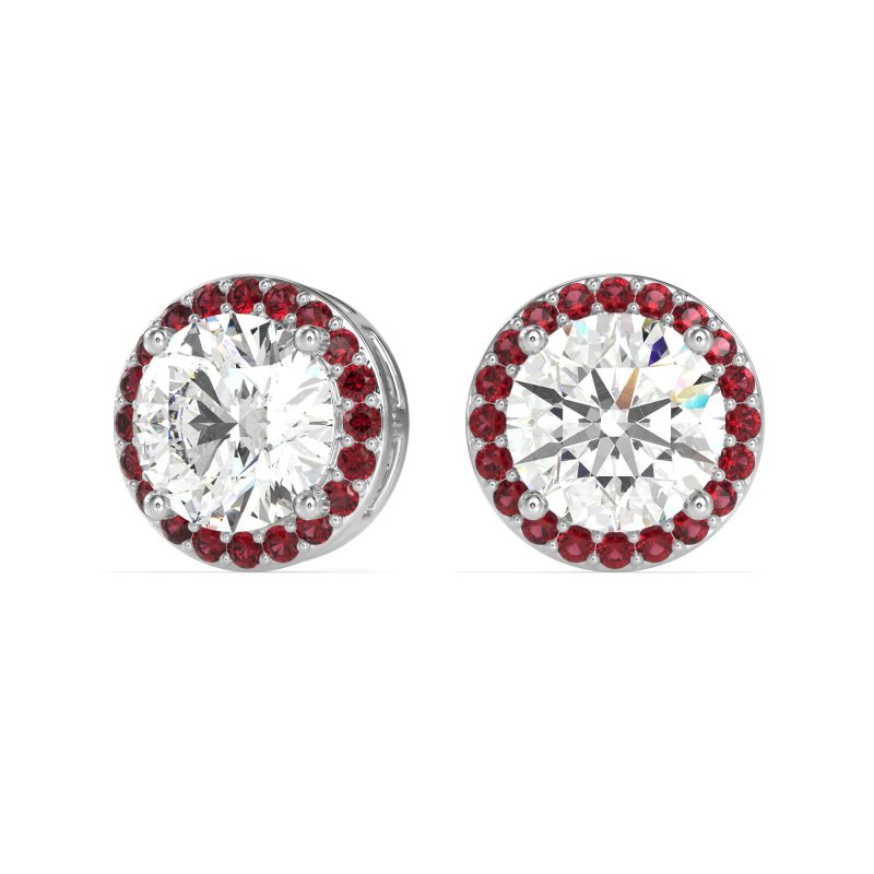 Classic Halo Stud Earrings