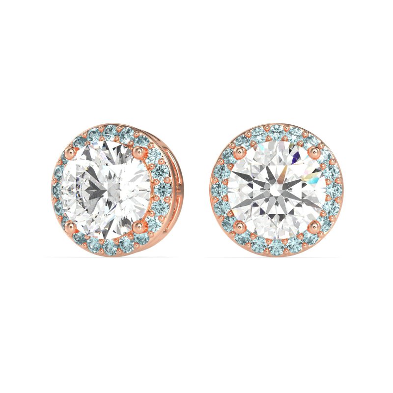 Classic Halo Stud Earrings