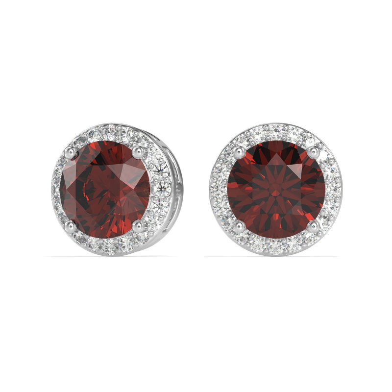 Classic Halo Stud Earrings