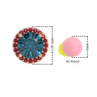 Classic Halo Stud Earrings