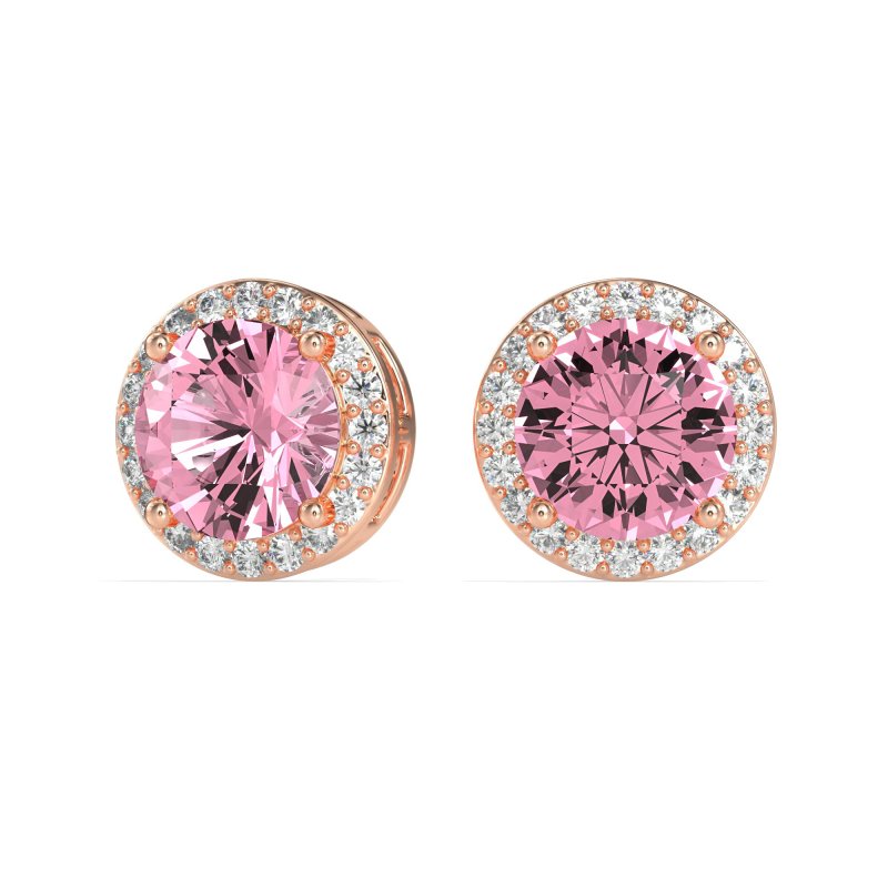Classic Halo Stud Earrings