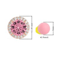 Classic Halo Stud Earrings