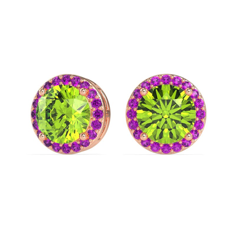 Classic Halo Stud Earrings