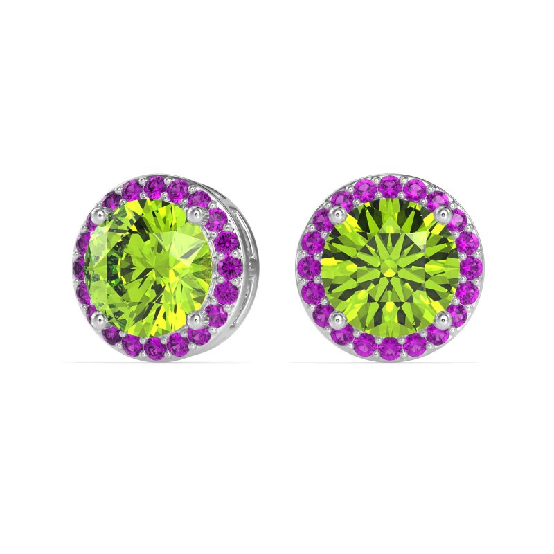 Classic Halo Stud Earrings