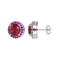 Classic Halo Stud Earrings