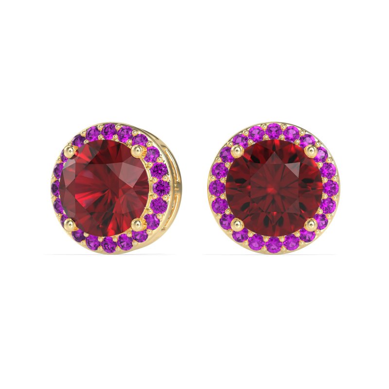 Classic Halo Stud Earrings