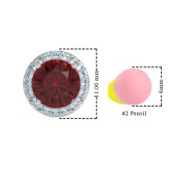 Classic Halo Stud Earrings