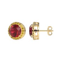 Classic Halo Stud Earrings