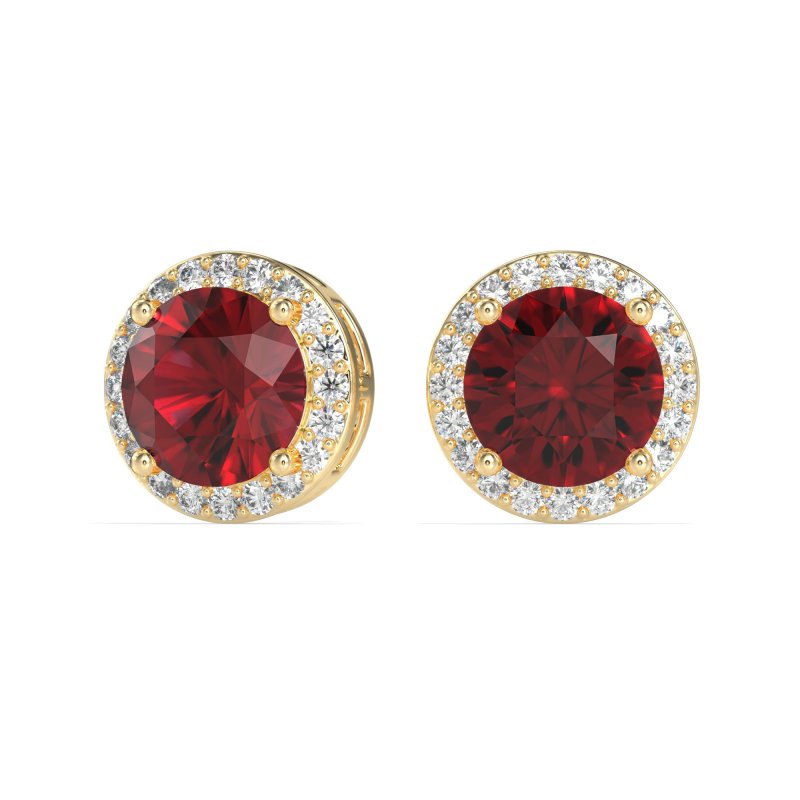 Classic Halo Stud Earrings