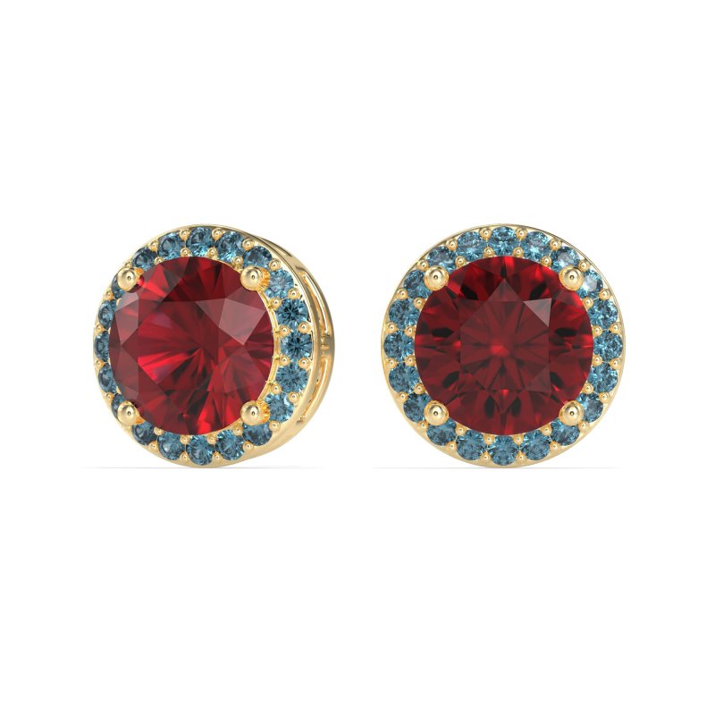 Classic Halo Stud Earrings