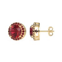 Classic Halo Stud Earrings